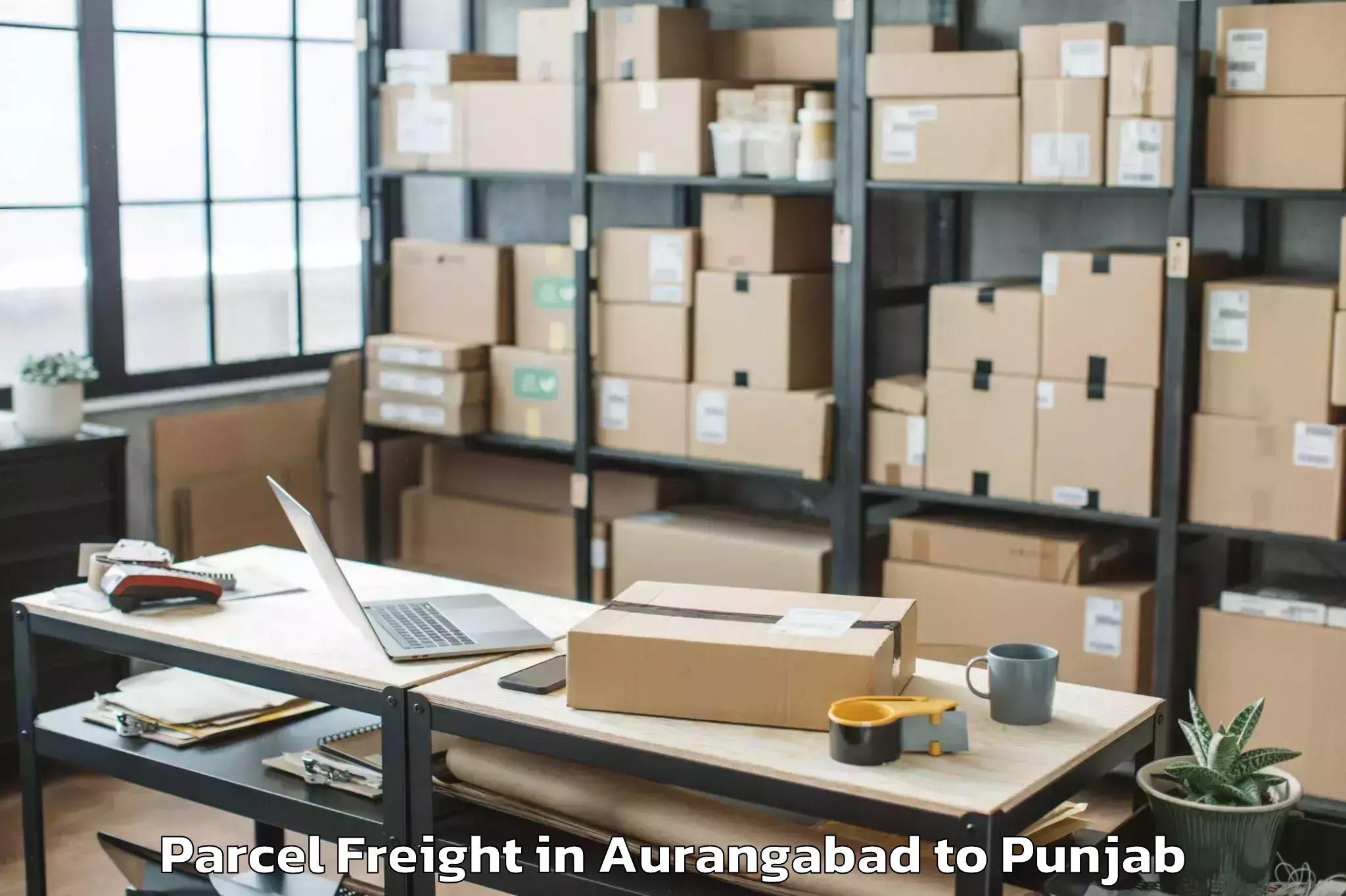 Aurangabad to Rimt University Mandi Gobindga Parcel Freight Booking